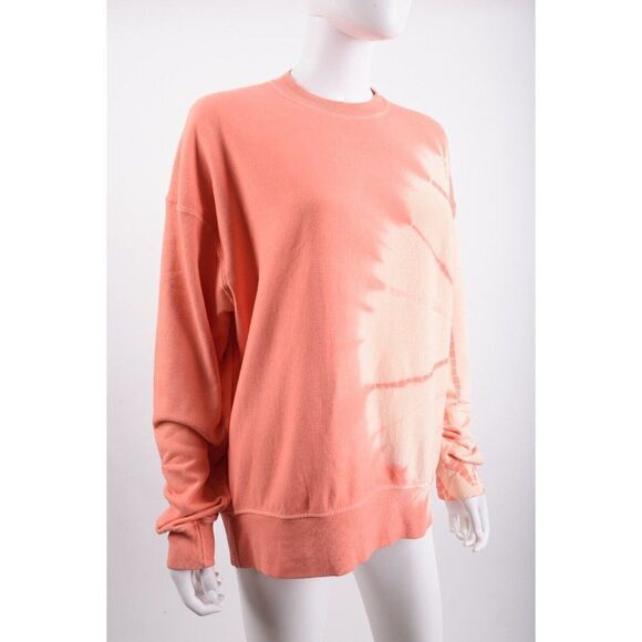 Proenza Schouler White Label Womans Sweatshirt Tie Dye Pink Salmon Size S NWT - Picture 2 of 6